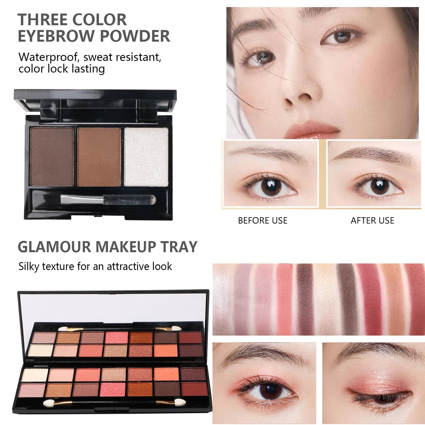 All-in-One Makeup Kit with 20 Brushes