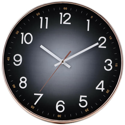 QWANPET Wall Clock,12" Modern Round Wall Clocks,Quality Quartz Silent Non-Ticking Wall Clock,Decor Wall Clocks for Living Room Bedroom Kitchen Home