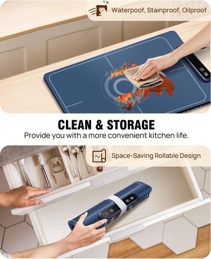 Electric Food Warming Mat with 5 Temperature Settings