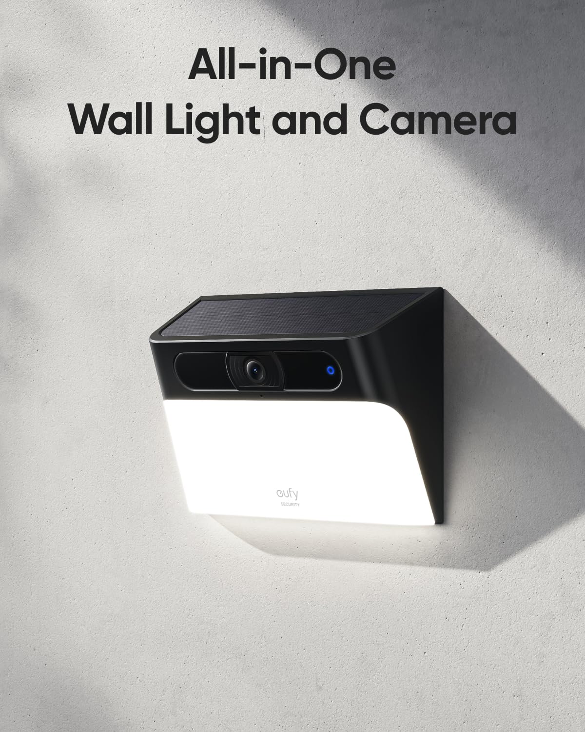 eufy Security Solar Wall Light Camera 2K