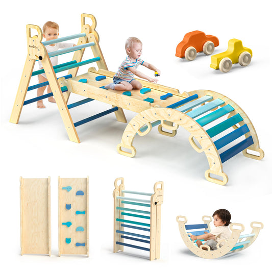 BlueWood 7-in-1 Foldable Baby Climbing Set