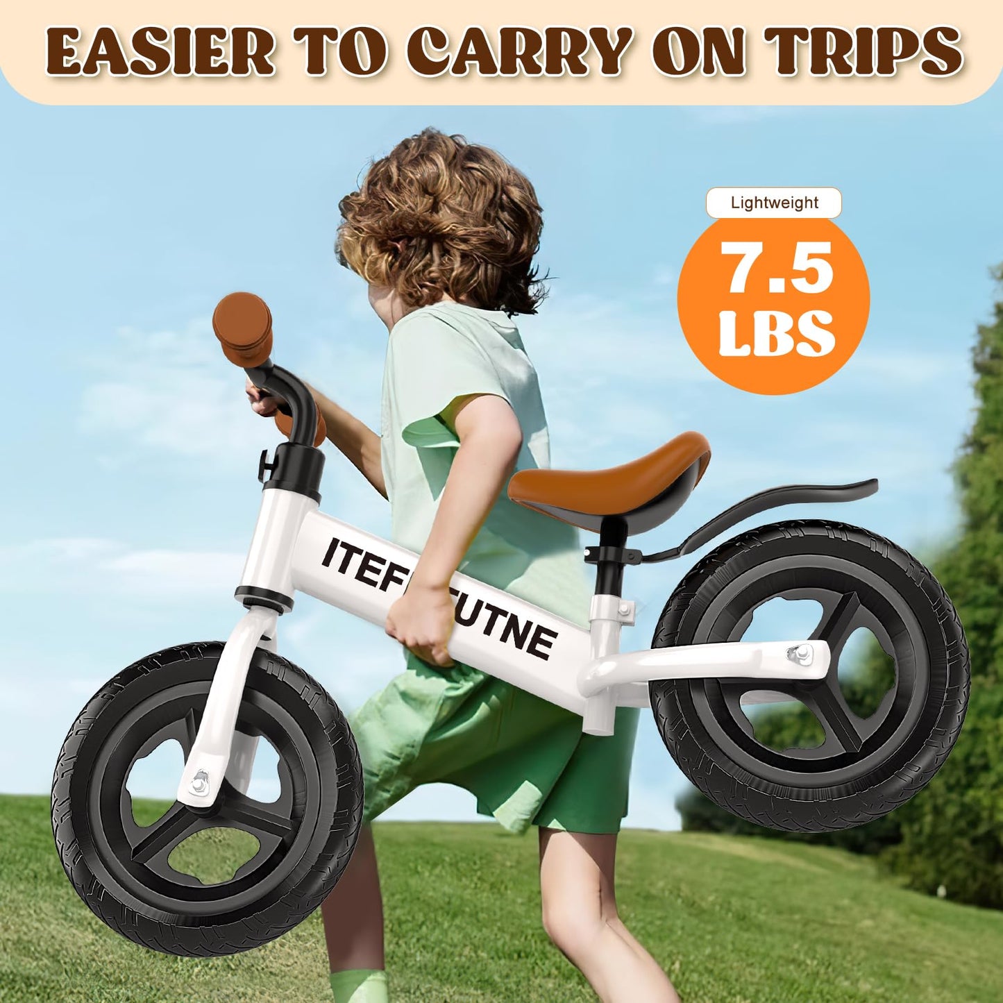 12" Toddler Balance Bike for Ages 2-5