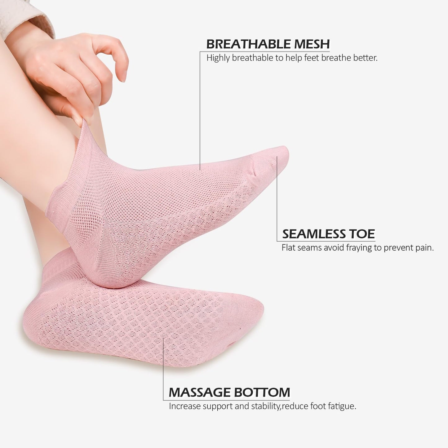 8 Pairs Women Ankle Socks - Regular Fit