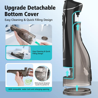 Leominor Portable Water Dental Flosser for Teeth