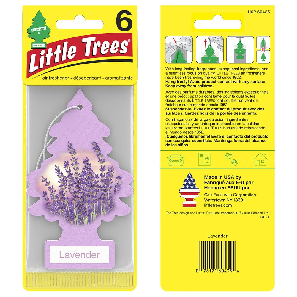 LITTLE TREES Lavender Car Air Fresheners - 24 Pack