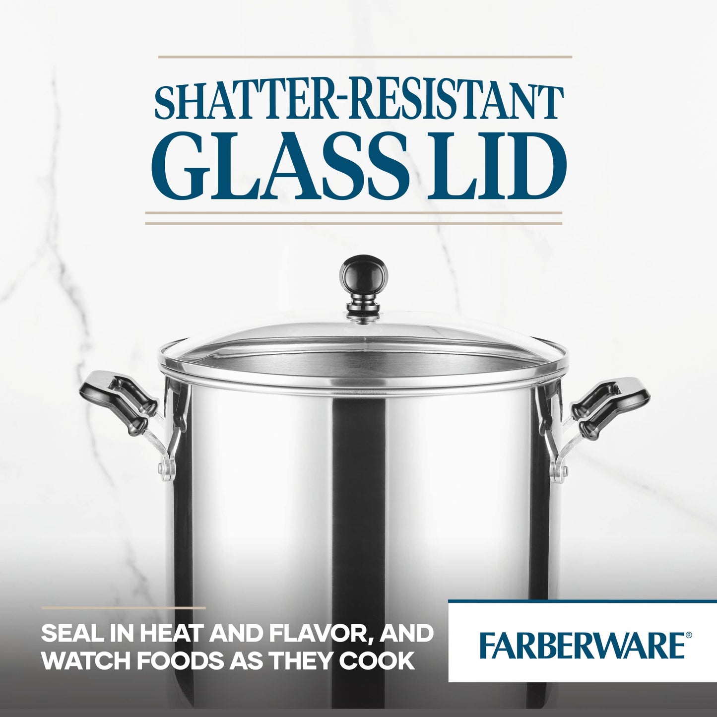 Farberware 11 Quart Stockpot with Glass Lid