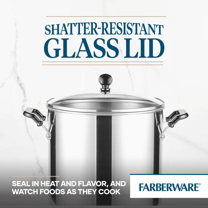 Farberware 11 Quart Stockpot with Glass Lid