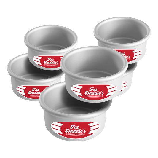 Fat Daddio's Set of 6 Round Cake Pans