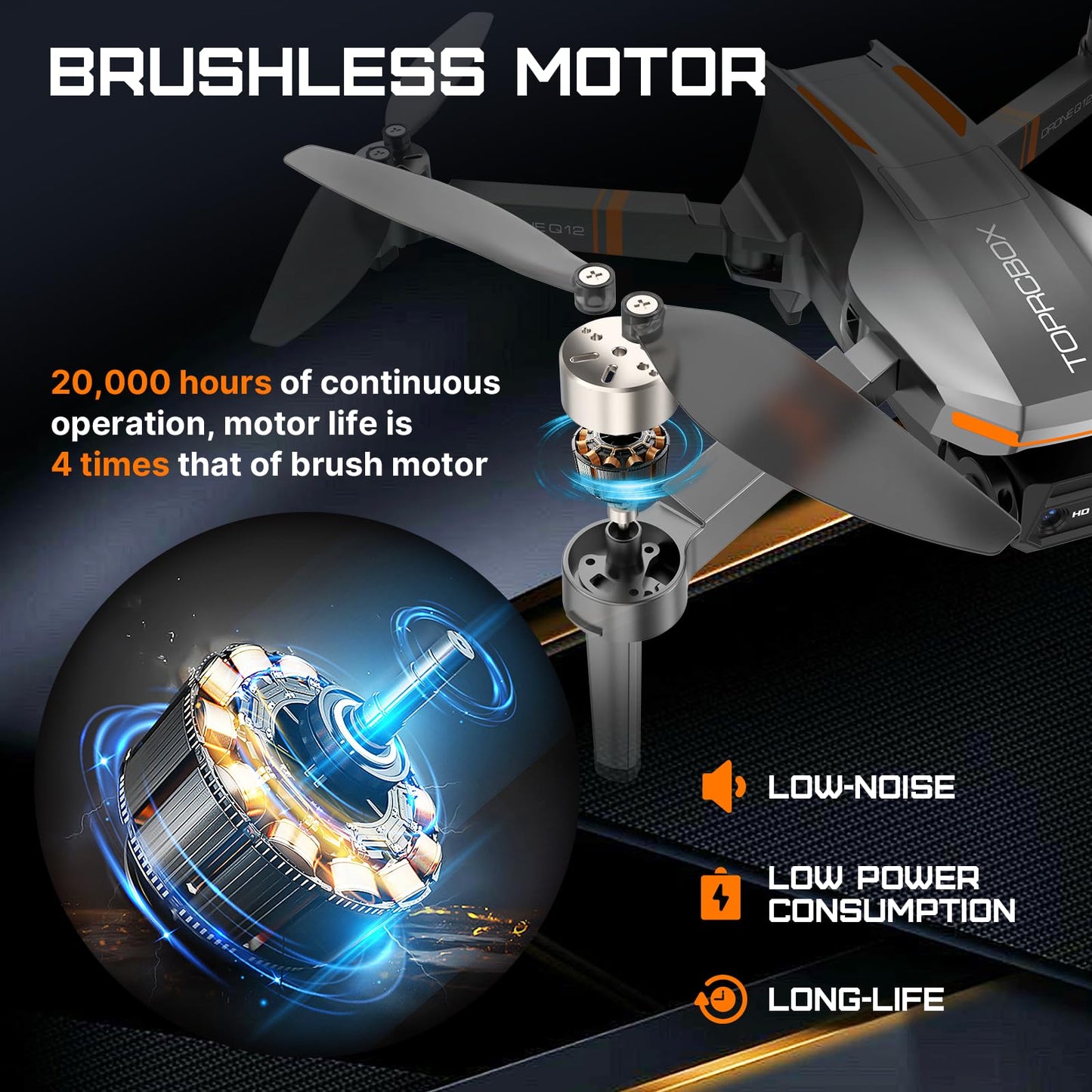 Q12 4K Camera Drone with Voice Control