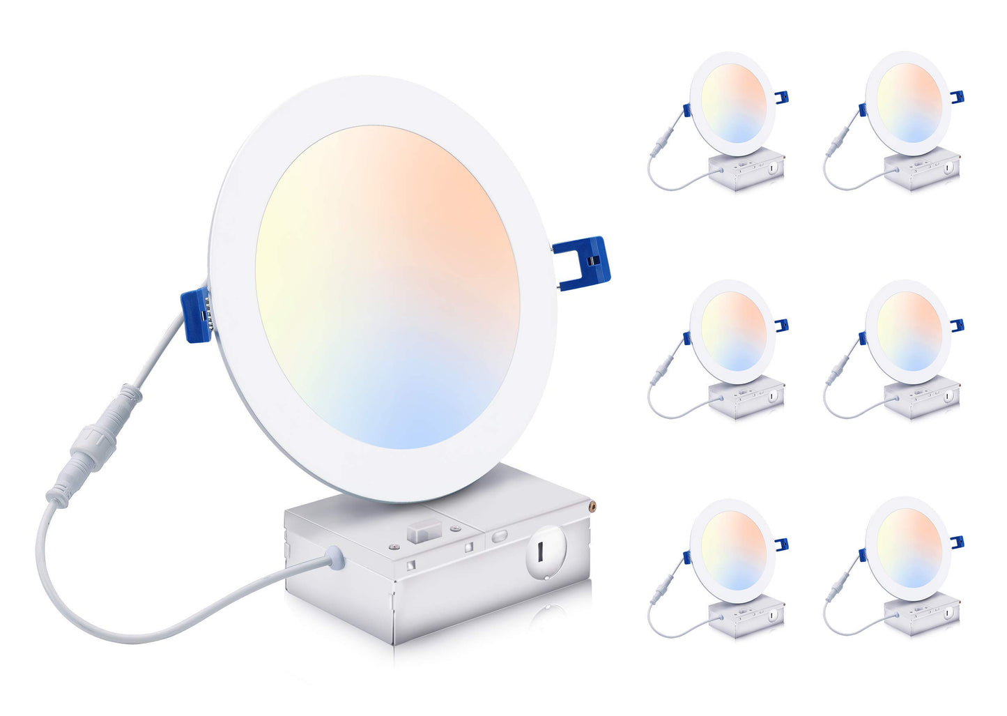 6 Pack CLOUDY BAY Dimmable Recessed Lighting