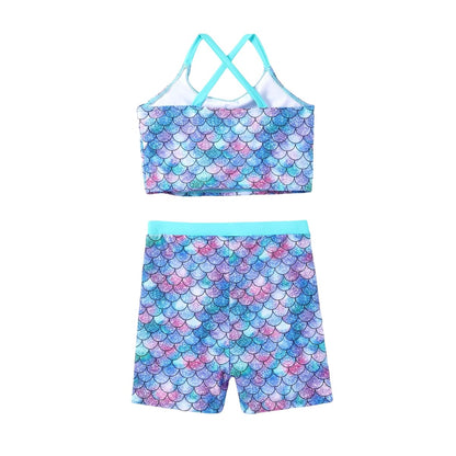 PATPAT Girls 2-Piece Tankini Swimsuit Set