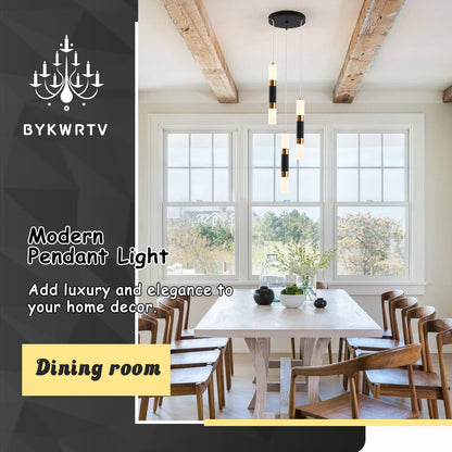 3-Light LED Pendant Lights for Kitchen Island