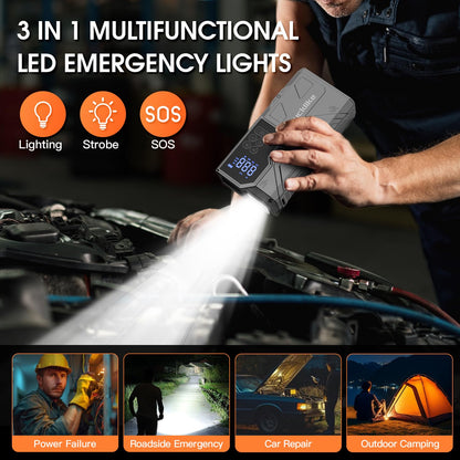 4000A Lucklike Jump Starter & Tire Inflator