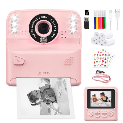 Kids Instant Print Camera with Flash Lights
