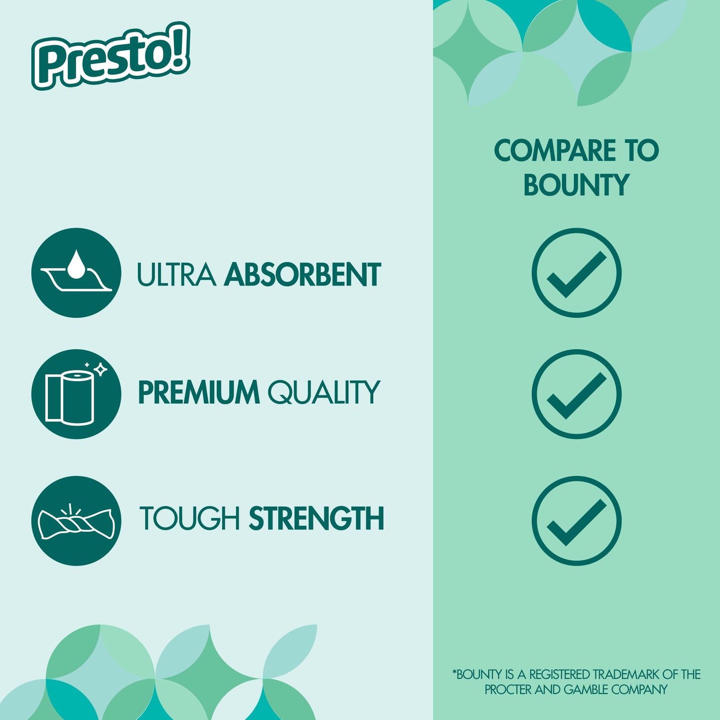 Presto! Flex-a-Size Paper Towels, 12 Huge Rolls = 38 Regular Rolls