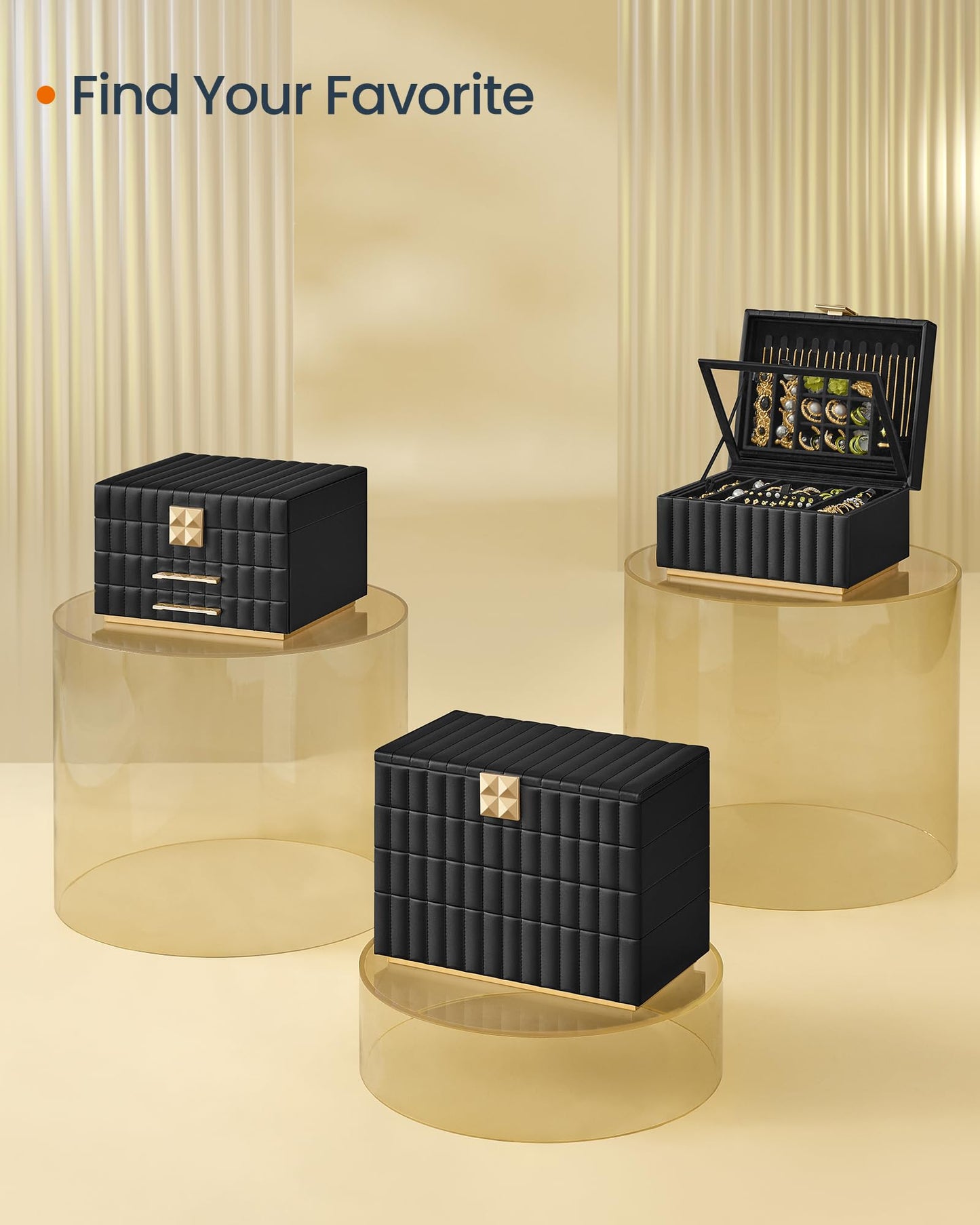 4-Tier Jewelry Box Organizer by SONGMICS HOME