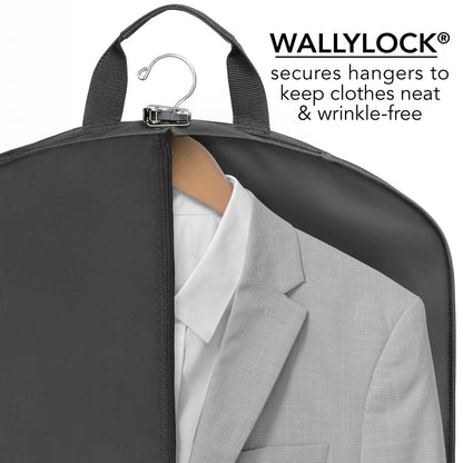 WallyBags® 40” Deluxe Carry-On Travel Garment Bag, Perfect for Suits and Shirts