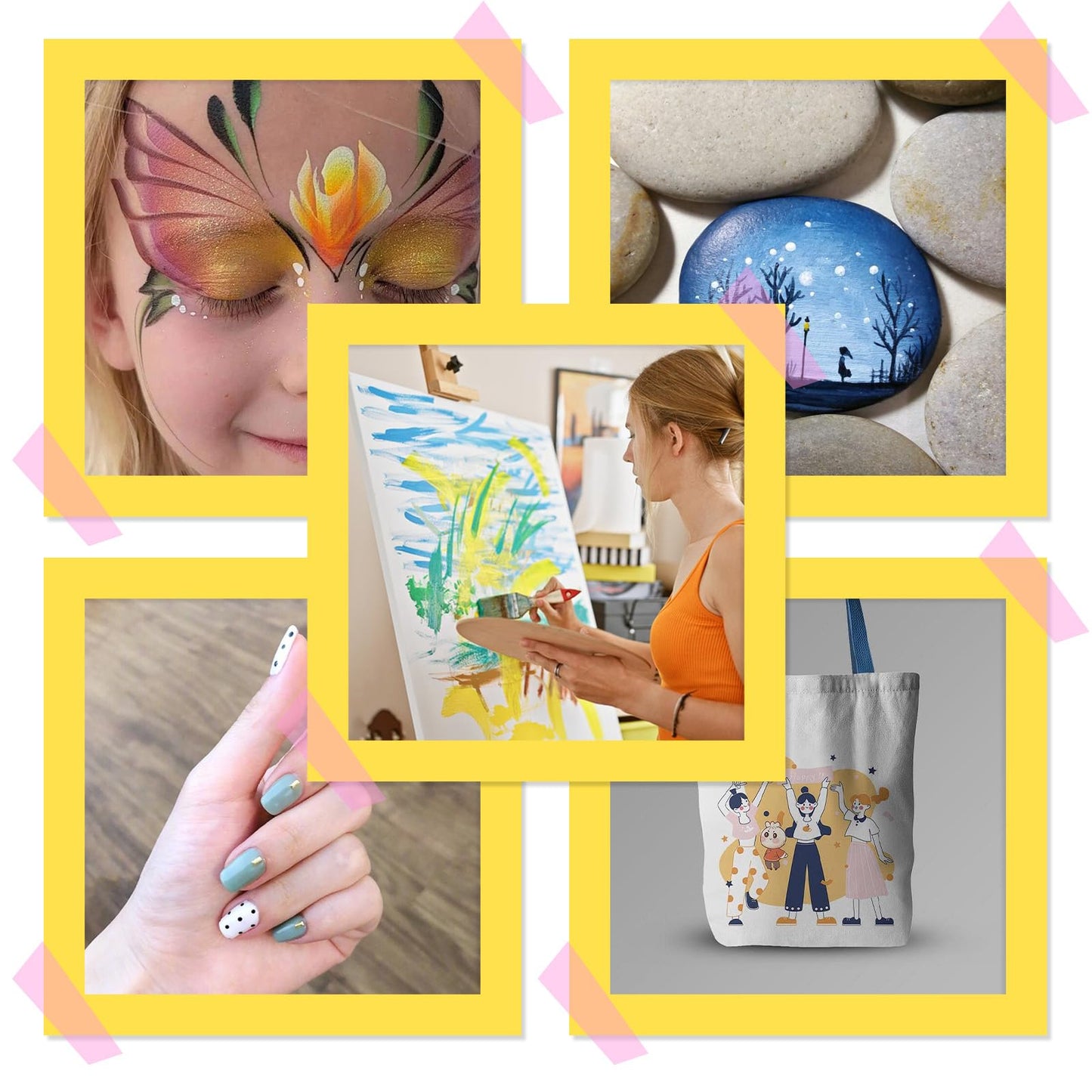 33 PCS Acrylic Paint Set for Beginners & Artists