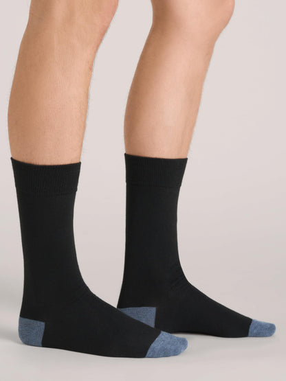 Ted Baker 6 Pack Black Crew Dress Socks