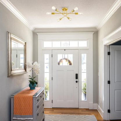 6-Light VONLUCE Flush Mount Ceiling Light Fixture