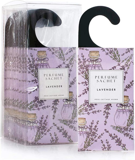 Lavender Hanging Closet Deodorizer Sachets - 12 Pack