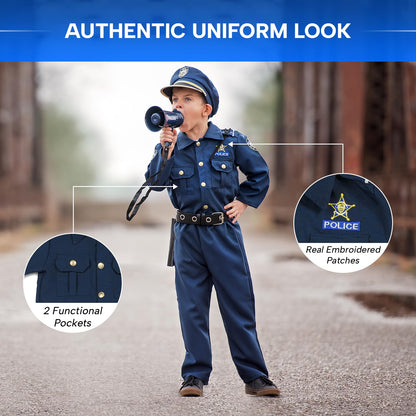 Dress Up America Kids Police Officer Costume Set