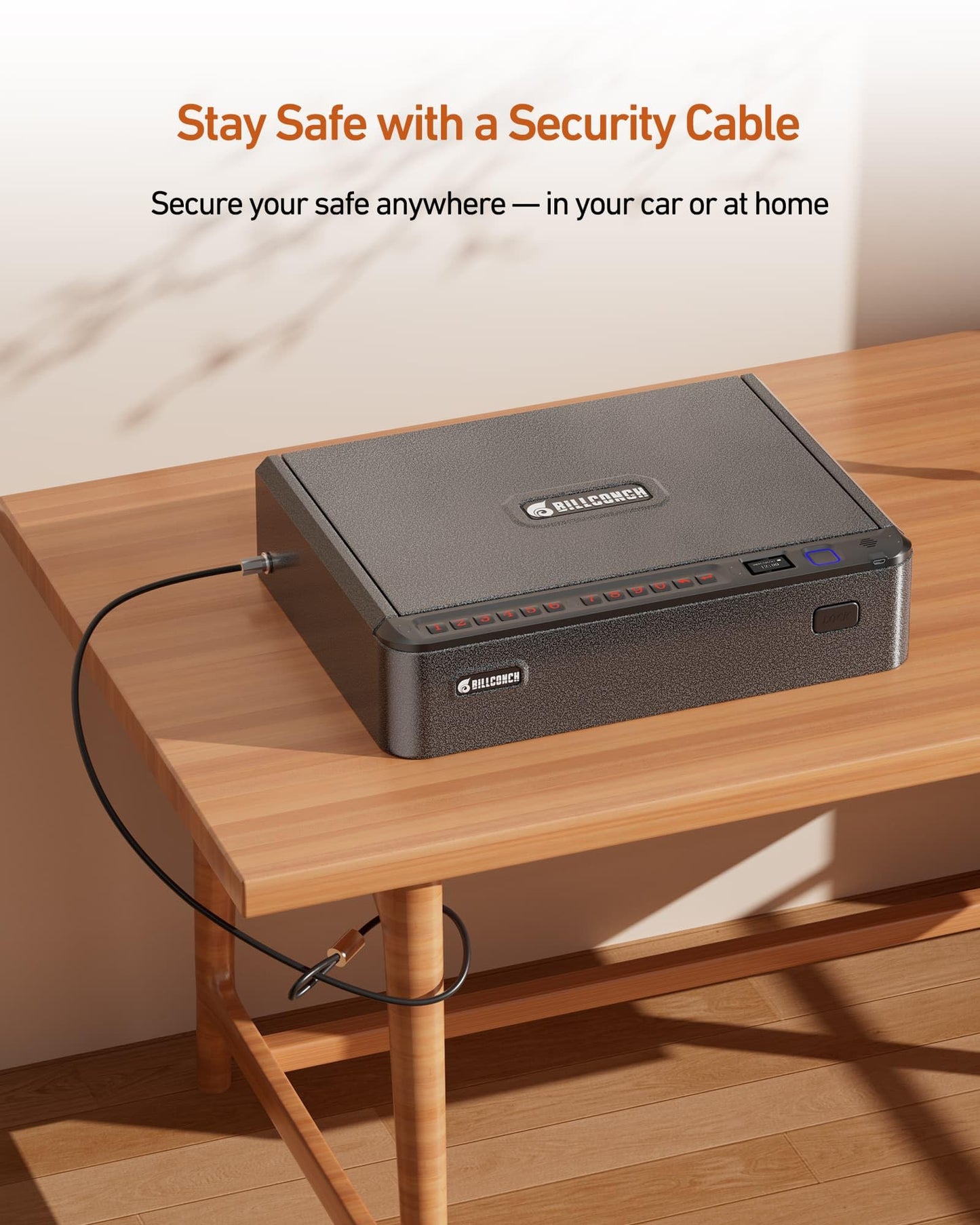 BILLCONCH Biometric Pistol Safe with Quick Access