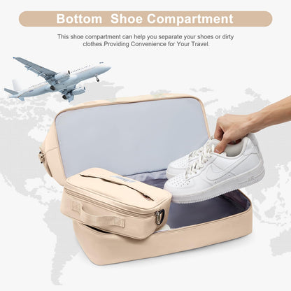 Travel Duffel Bag with Shoe Compartment