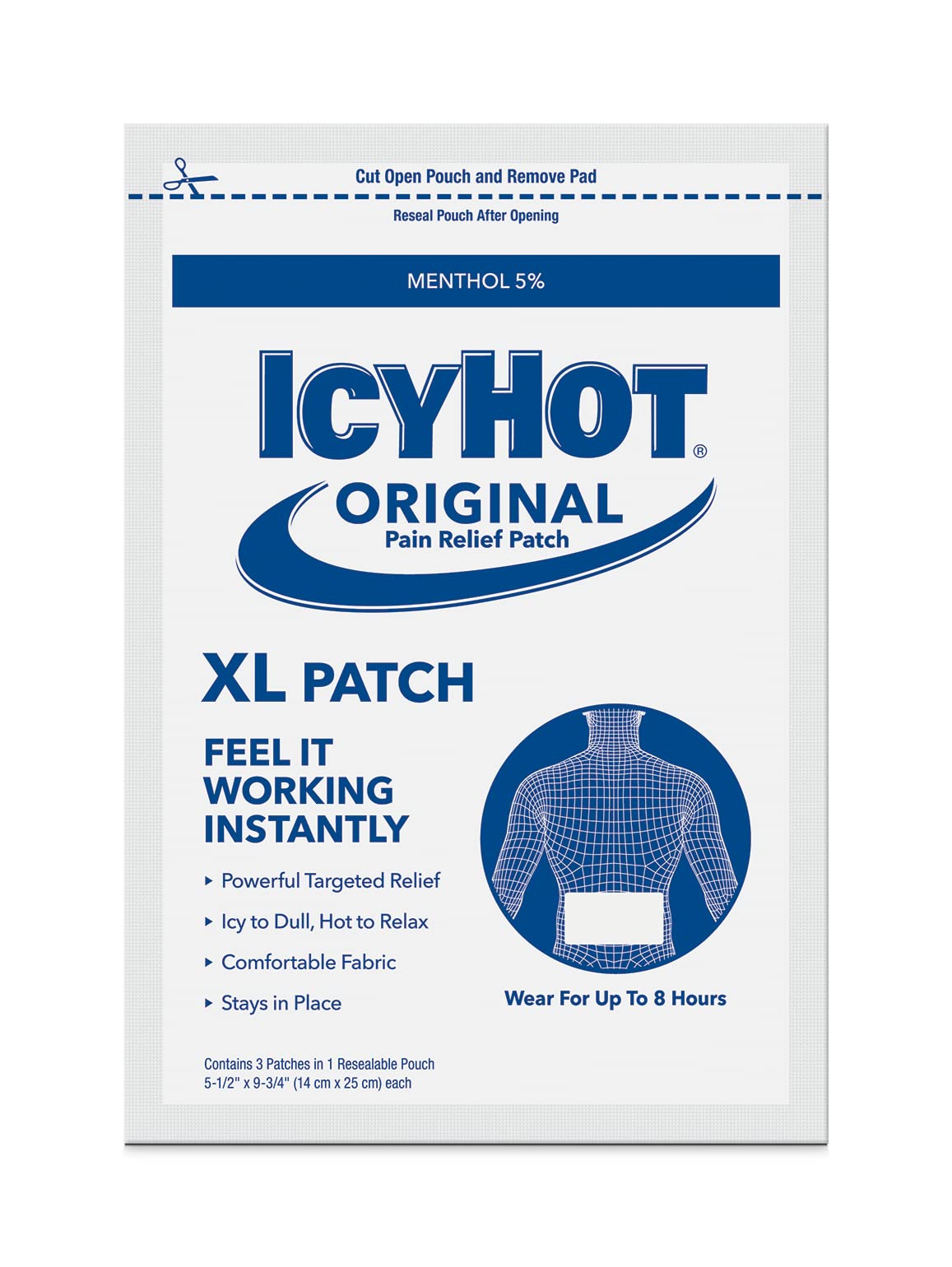 Icy Hot XL Pain Relief Patch (3 Count)