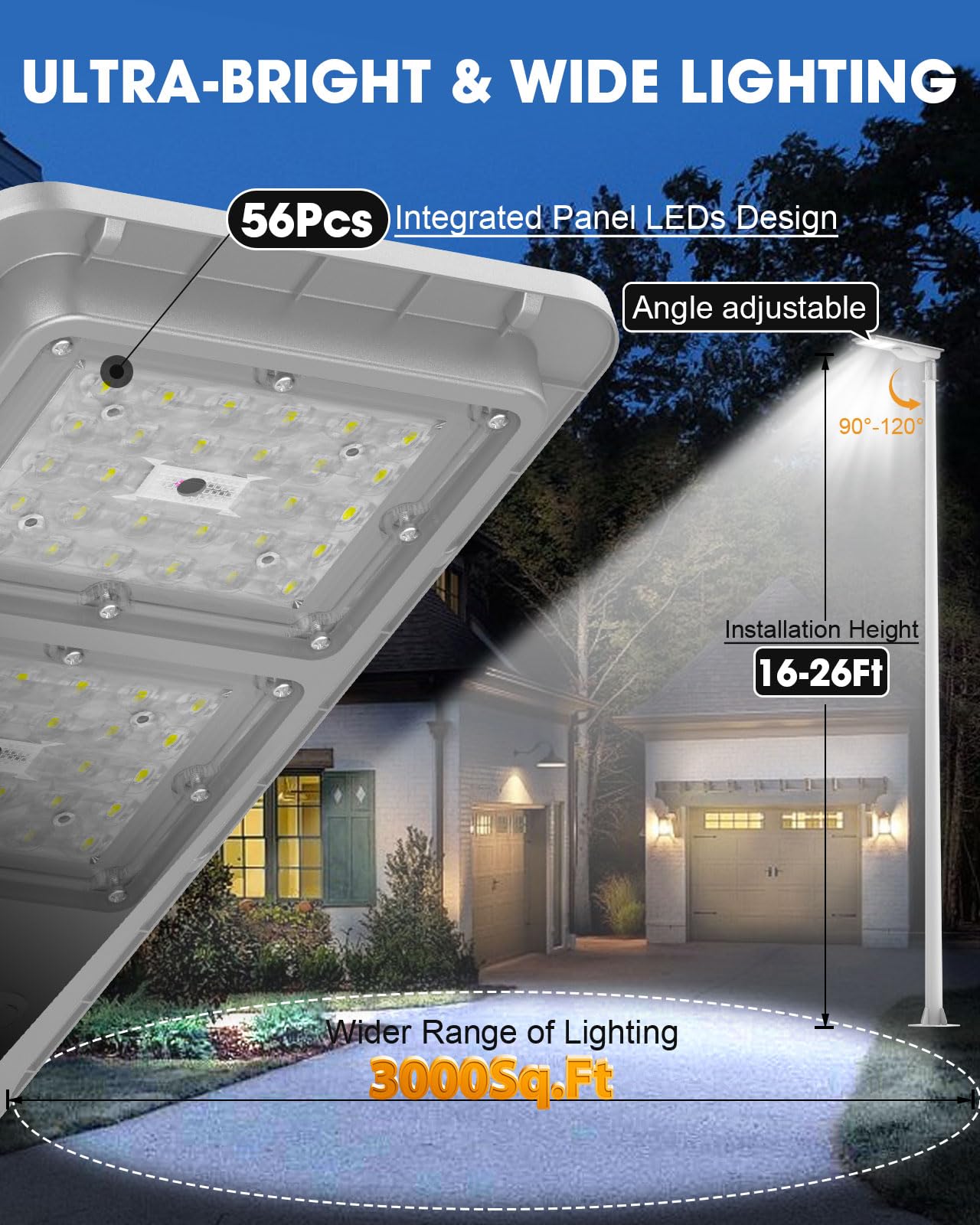 7000W Solar Street Light with Motion Sensor