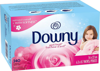 240 Count Downy Dryer Sheets Fabric Softener