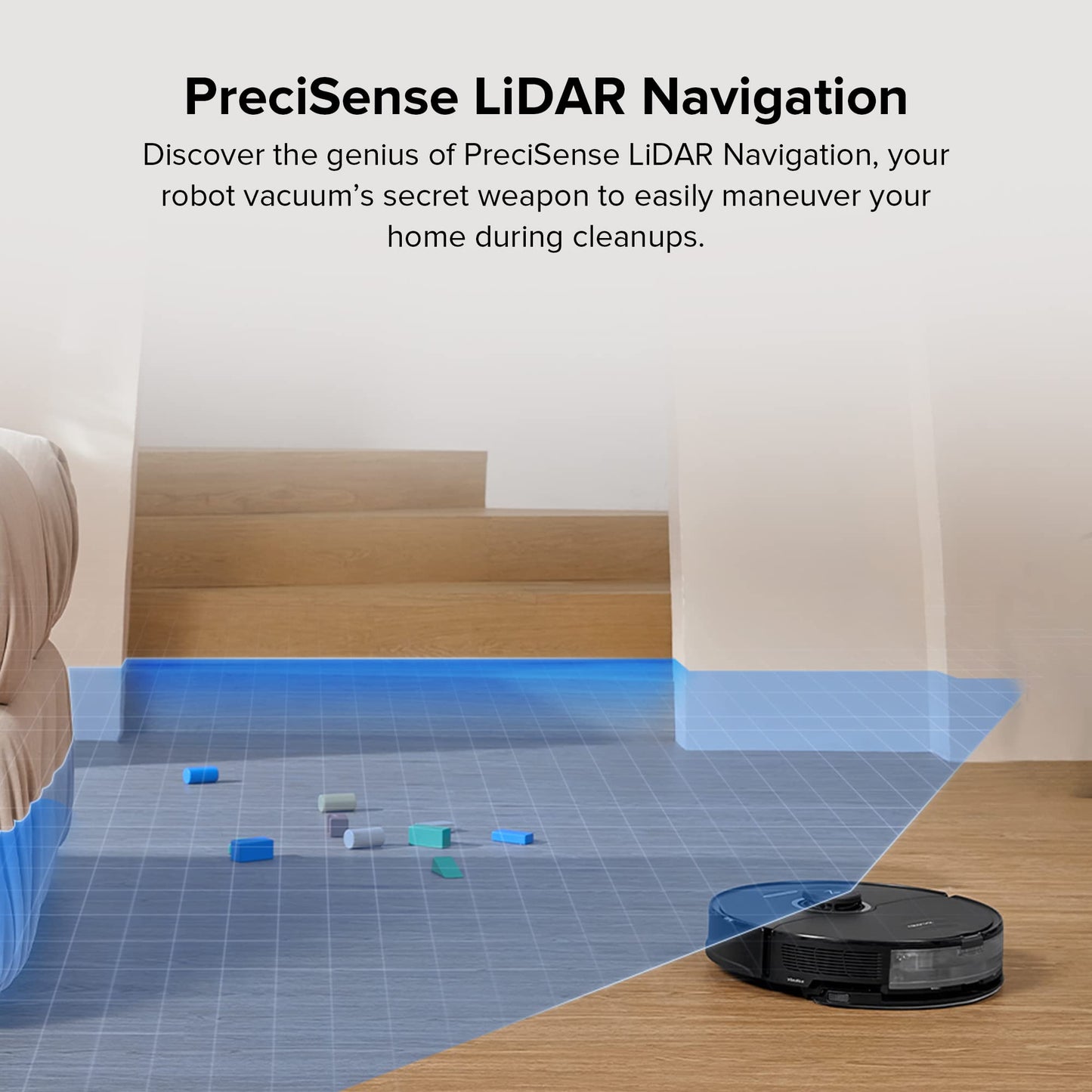 roborock S8 Robot Vacuum and Mop Cleaner, DuoRoller Brush, 6000Pa Suction, ReactiveAI 2.0 Obstacle Avoidance, Sonic Mopping, Auto Lifting Mop, Works with Alexa, Perfect for Pet Hair, Black