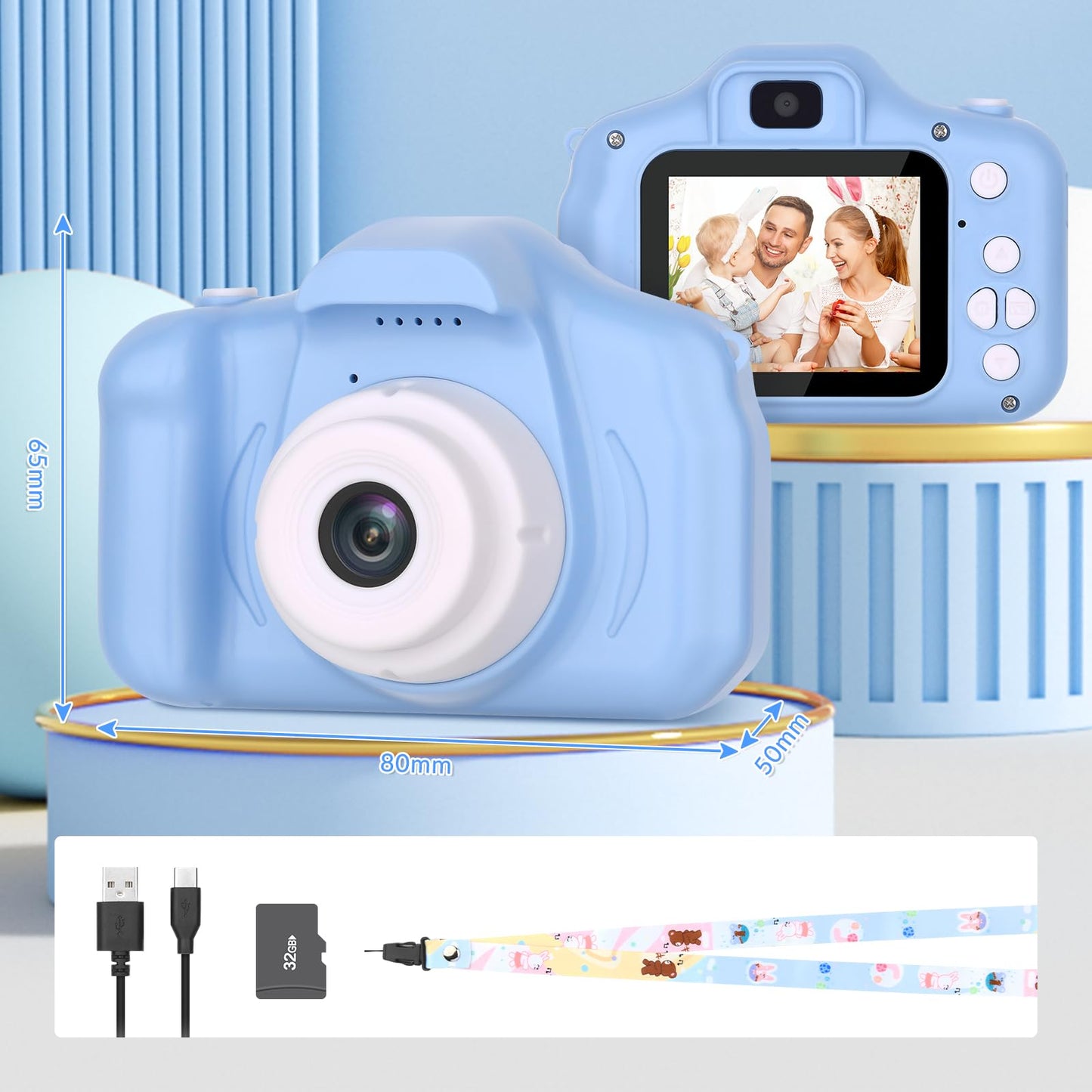 Kids 26MP HD Selfie Digital Camera for Girls