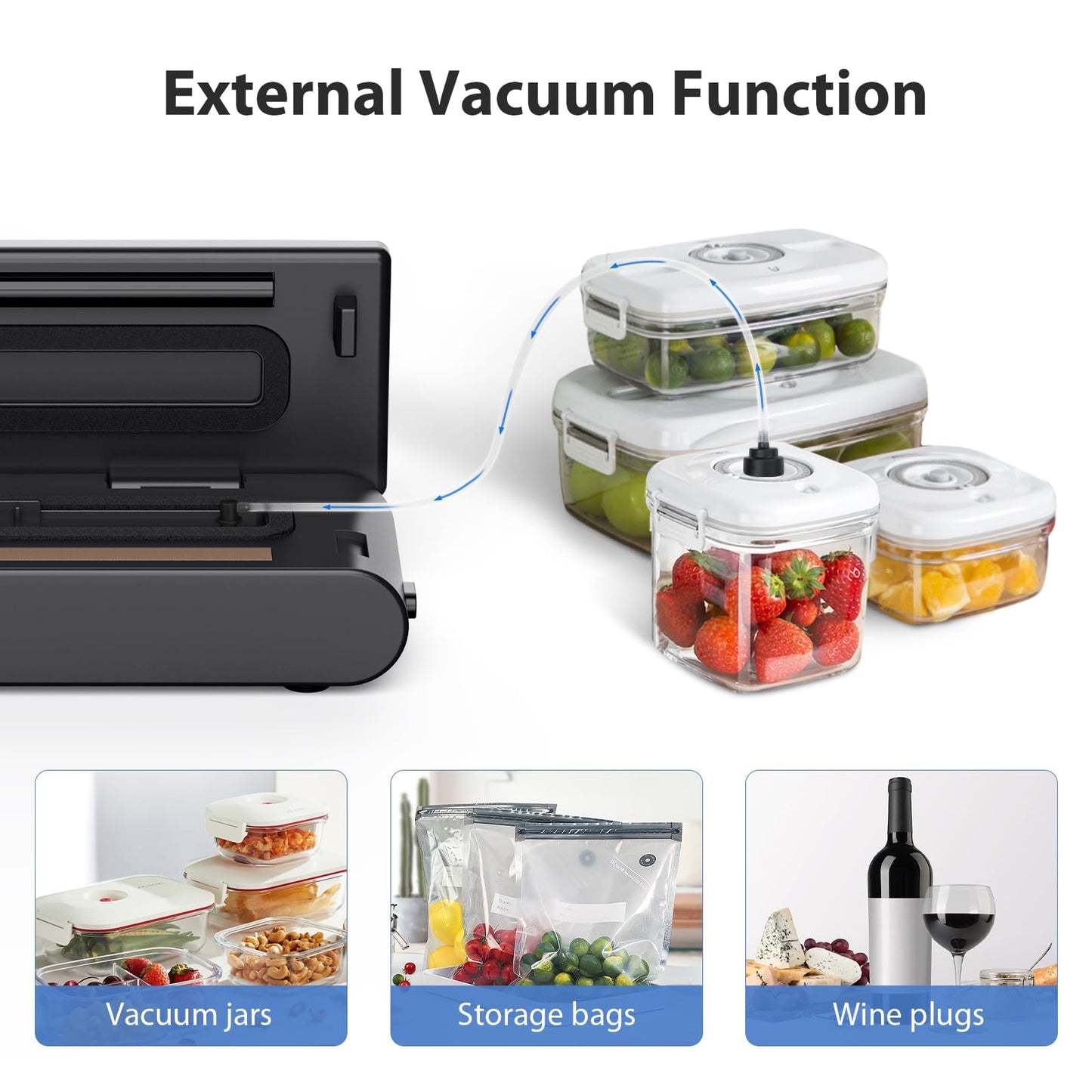 KOIOS Vacuum Sealer with Cutter & 10 Bags