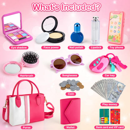 Play Purse Set for Little Girls - Toy Accessories
