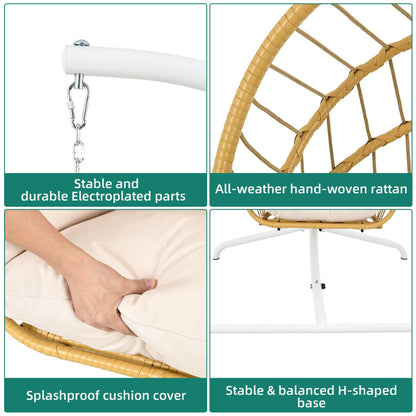 Hanging Egg Chair with Stand by YITAHOME