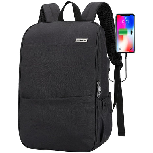 MAXTOP Water Resistant Laptop Backpack with USB Charging