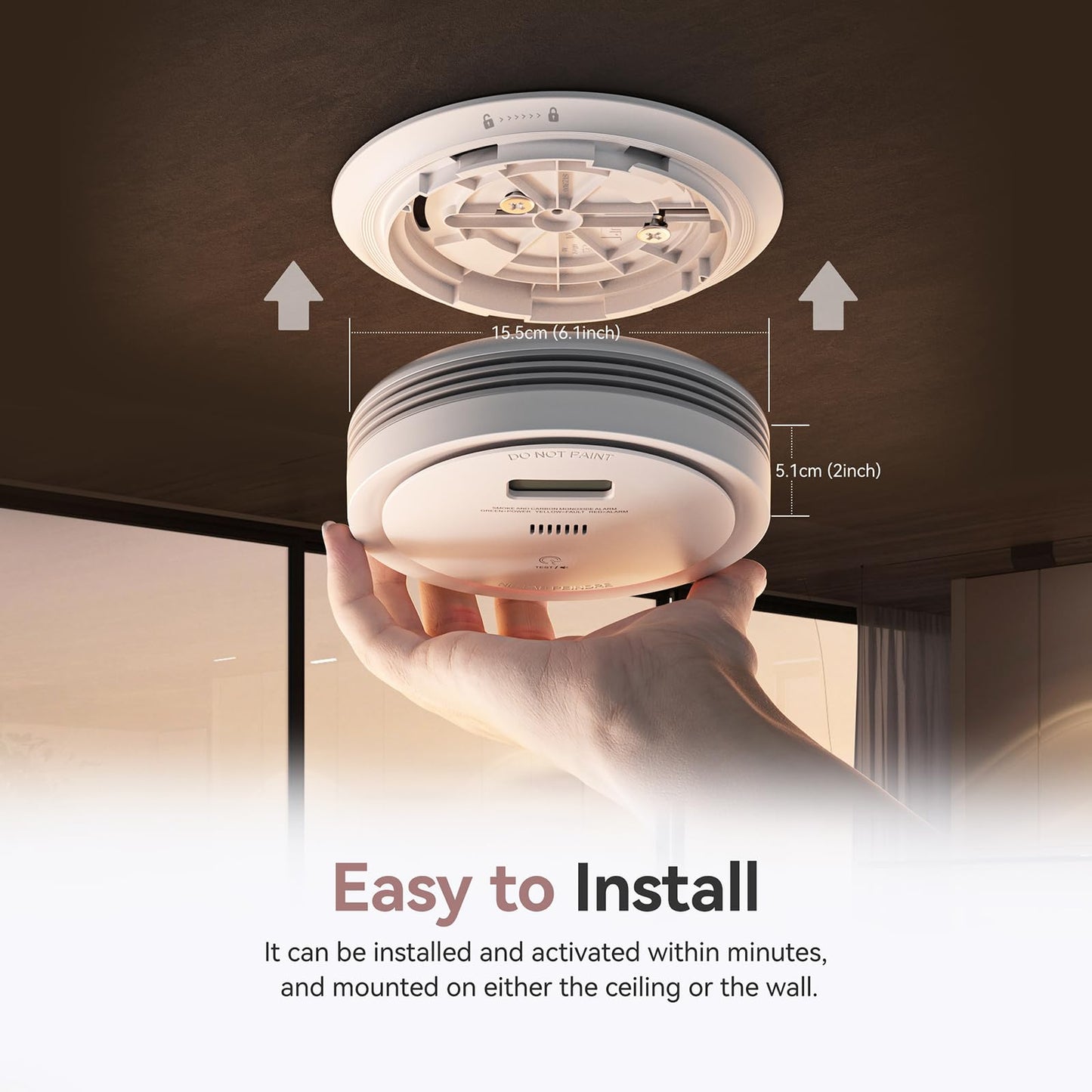 Smoke and Carbon Monoxide Detector Combo 5-Pack