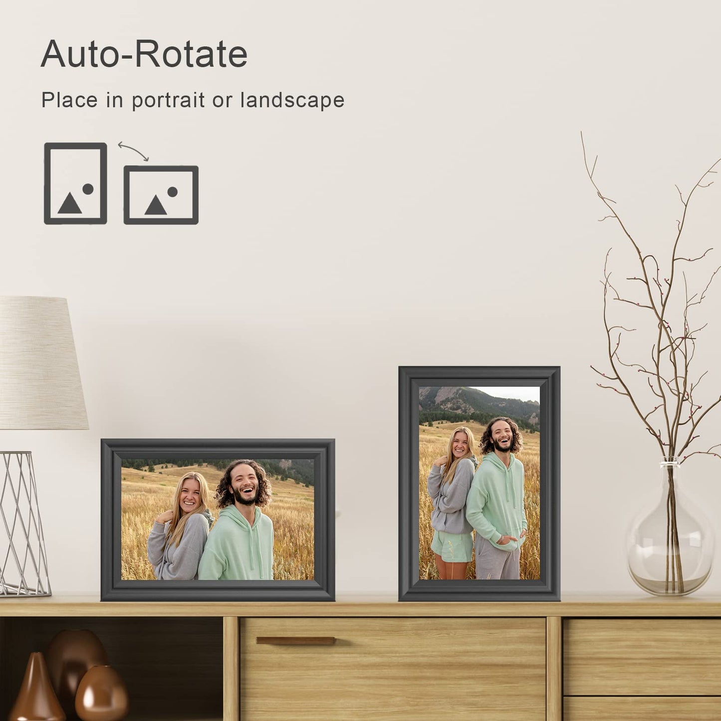 10.1" WiFi Digital Picture Frame with 16GB Storage