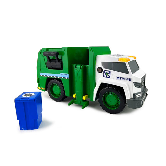 Mighty Fleet 15" Motorized Garbage Truck Toy