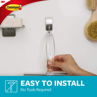Command Shower Caddy with Adhesive Hook and Squeegee