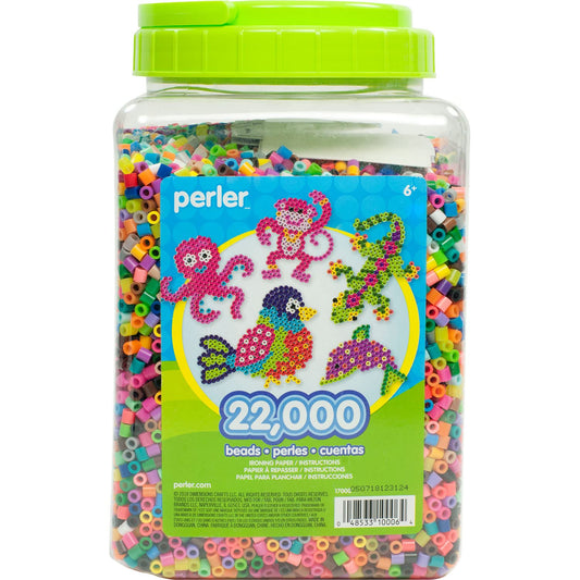 Perler Assorted Fuse Beads Set with Storage Jar