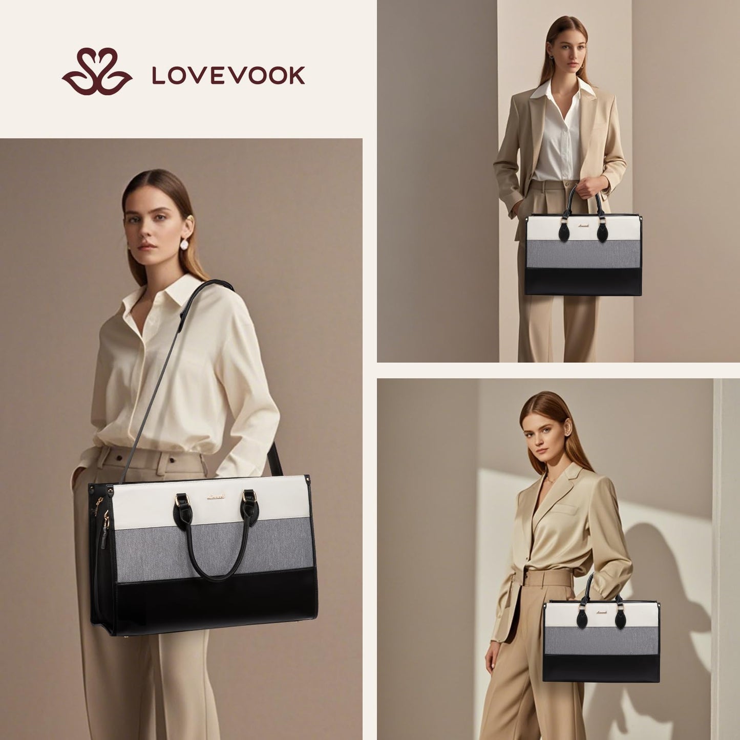 LOVEVOOK Large Capacity Travel Duffle Bag with Laptop Compartment