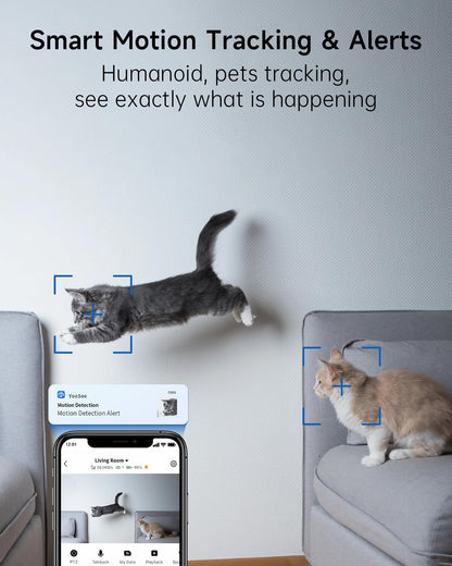 2K Pan/Tilt Security Camera with 2-Way Talk