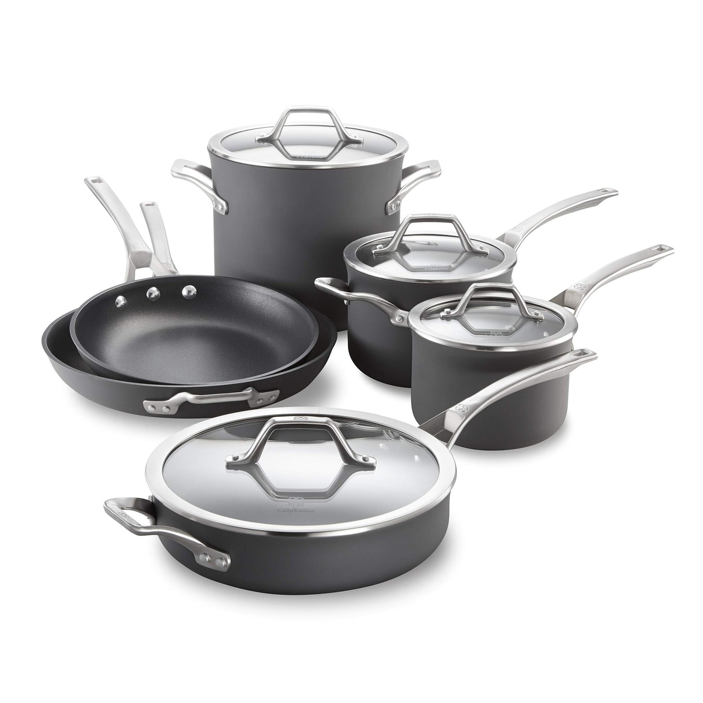 10-Piece Calphalon Nonstick Cookware Set, Oven-Safe
