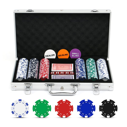 NOLIE 300 PCS Poker Chip Set with Case