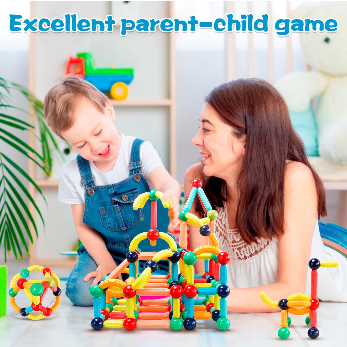 Magnetic Building Blocks STEM Toy for Kids