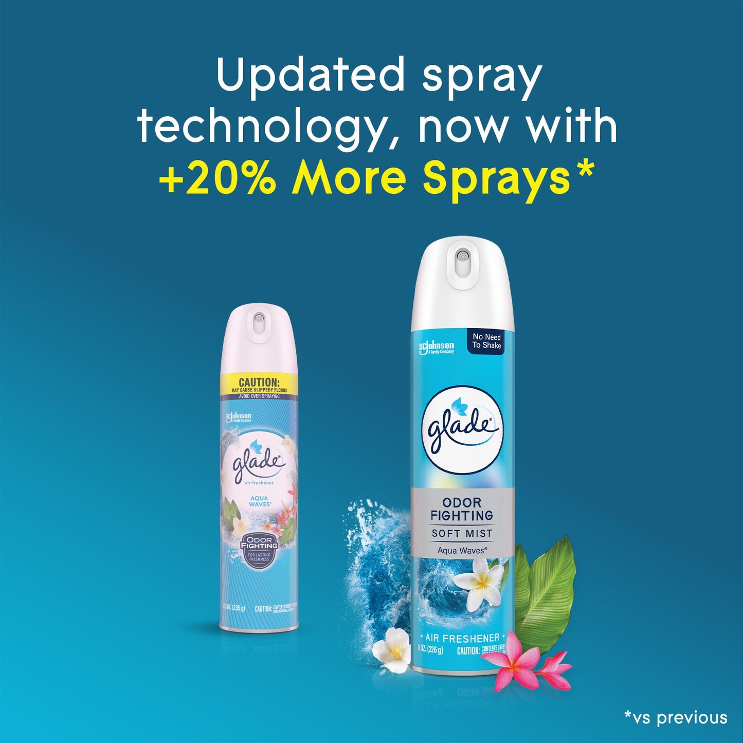 Glade Aqua Waves Air Freshener Spray, 8 Oz