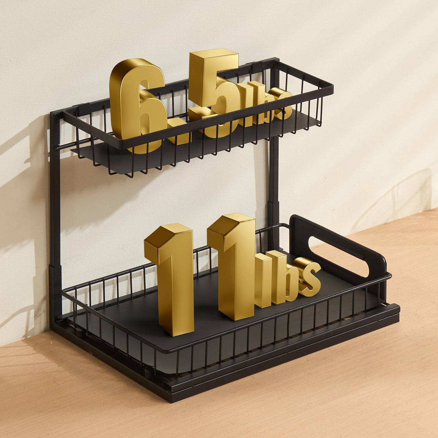2 Tier Pull Out Cabinet Organizer by VEVOR