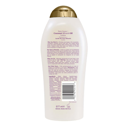 OGX Coconut Miracle Oil Body Lotion, 19.5 Oz